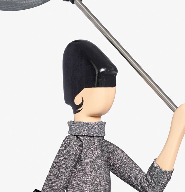 Bild av unik bordslampa med konstnärlig design