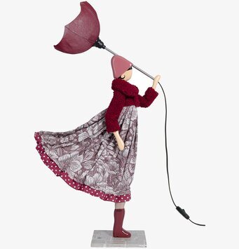 Bild av unik bordslampa med konstnärlig design