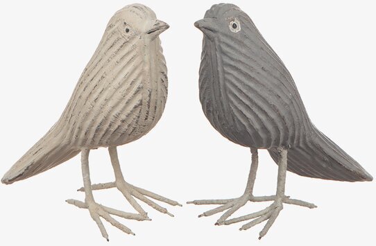 Fågel Trä 11 cm från Different Design, två trädskulpturer