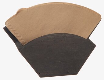 Foto av stilren och funktionell kaffefilterhållare