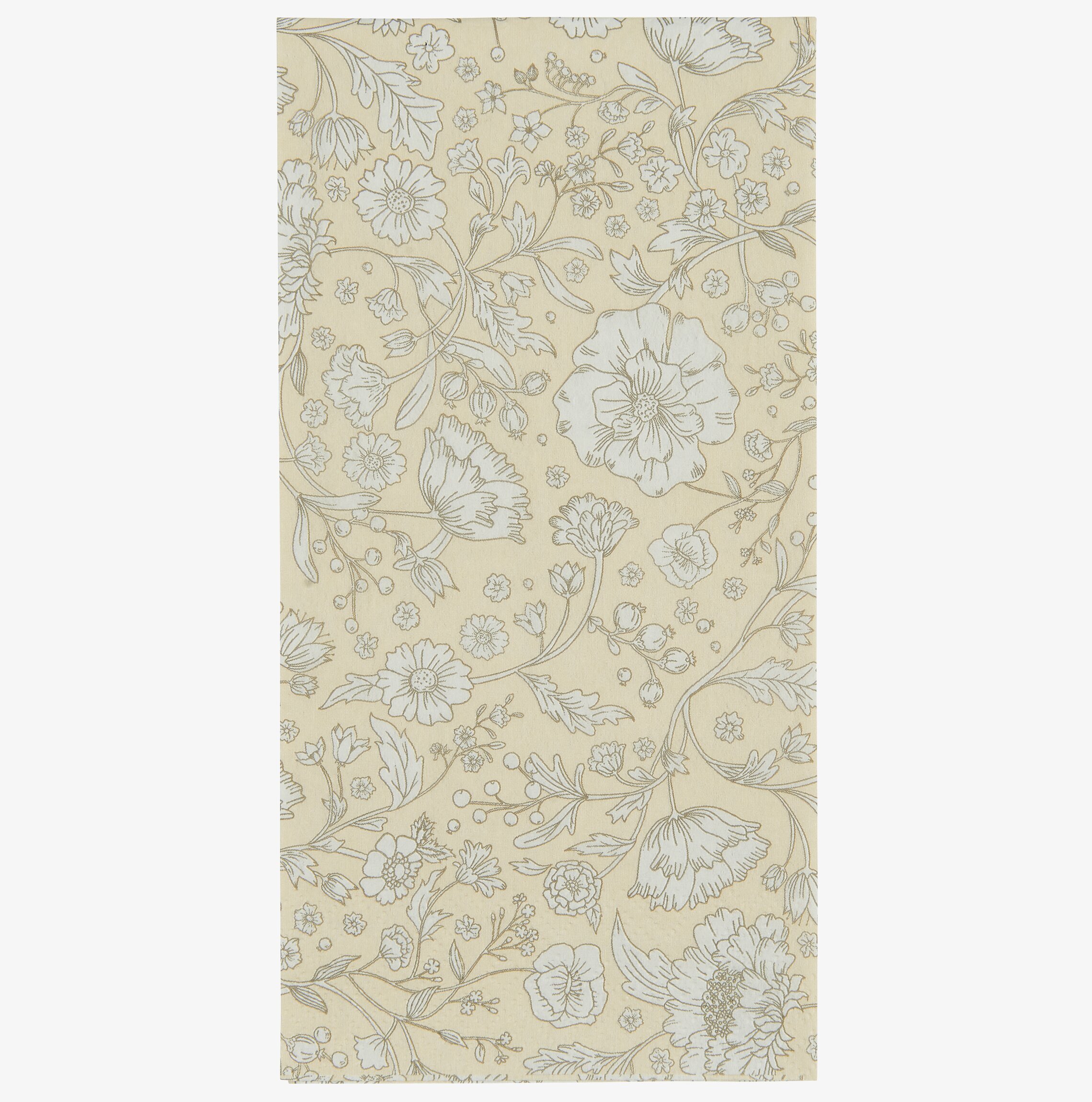 Servetter - Yellow Secret Garden från IB Laursen med blommönster