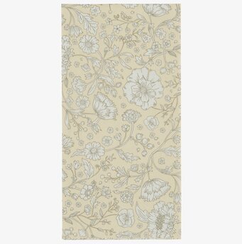 Bild av servetter med blommönster och beige ton