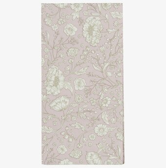 Foto av servetter med blommigt och harmoniskt mönster