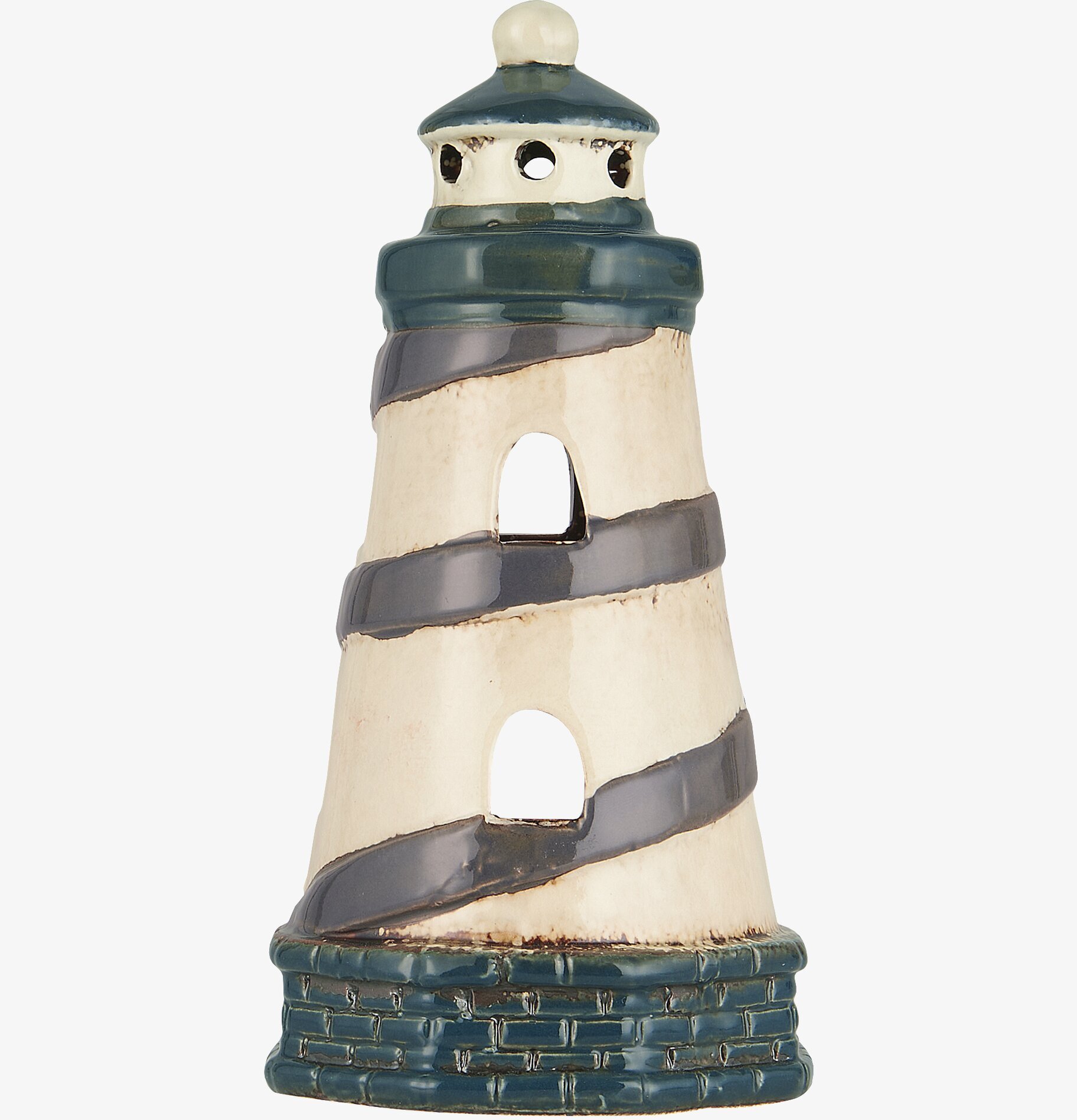 Ljuslykta Fyr Løkken från IB Laursen i kräm och blått