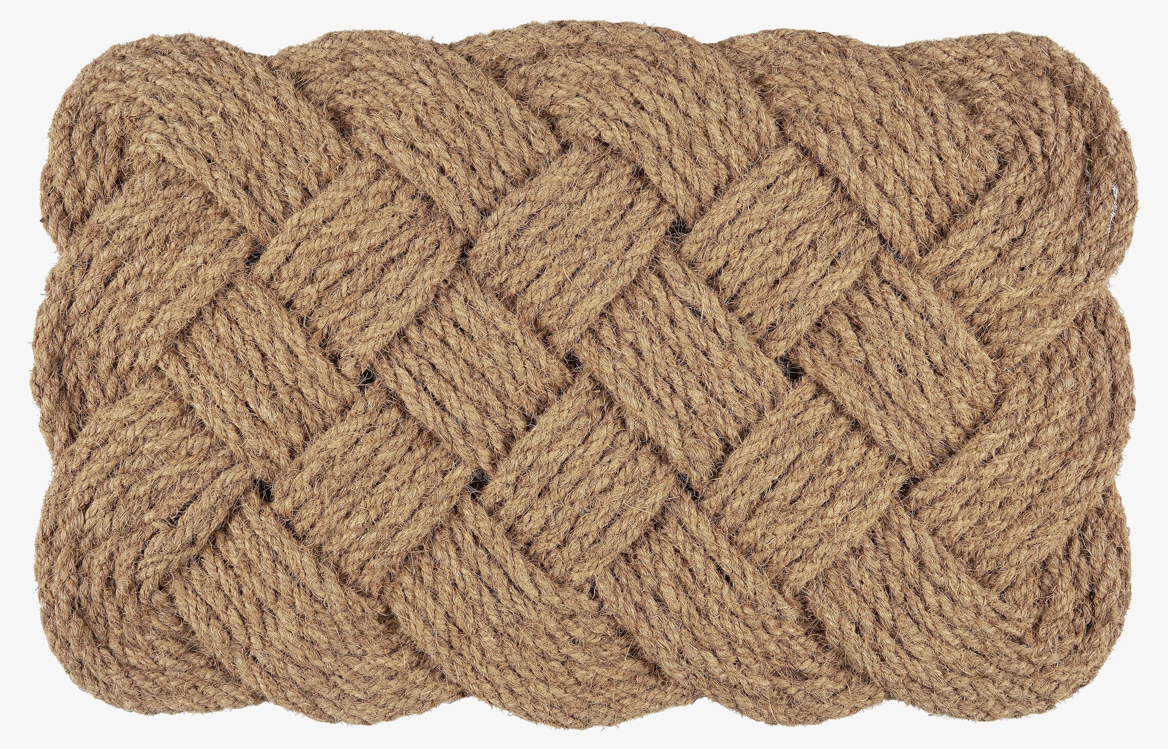 Dörrmatta Flätad Kokosfiber från IB Laursen på vit bakgrund