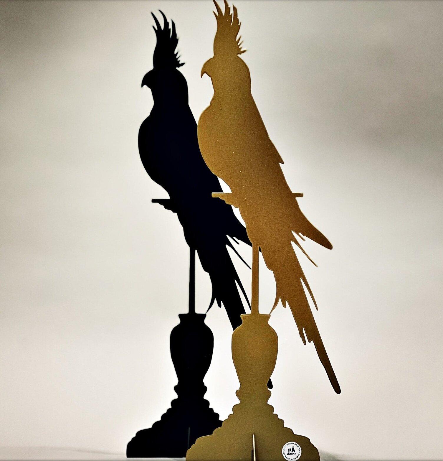 #ÄlskaPlåt Papegoja Mässing från Älskaplåt i mässing