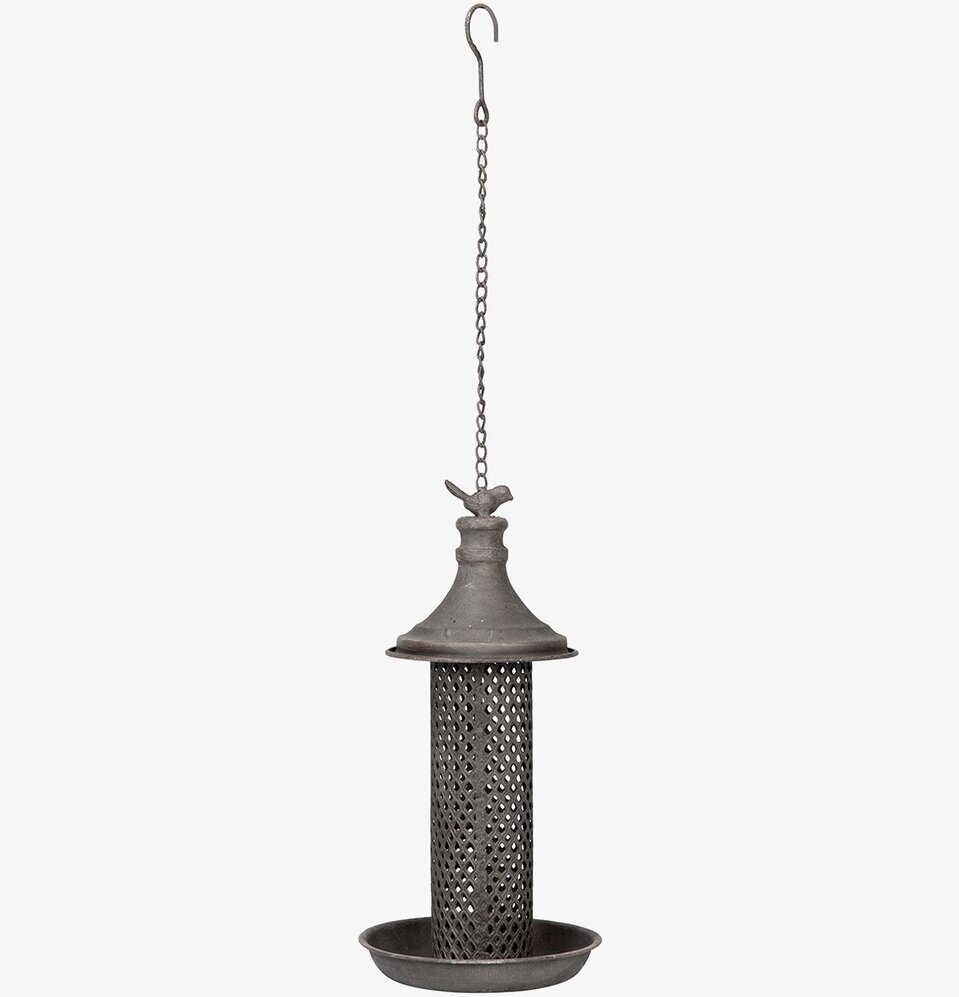 Bild av fågelmatare i metall med klassisk design