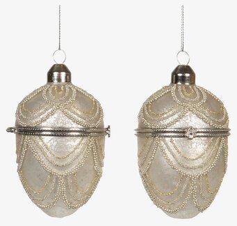 Bild av eleganta champagnefärgade påskdekorationer