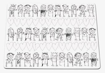 Bild av charmigt tallriksunderlägg med lekfull design