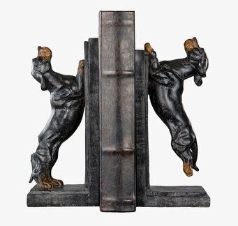 Bild av stilfulla och funktionella taxformade bokstöd