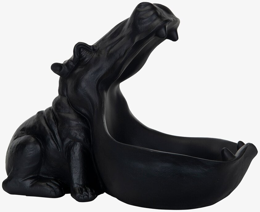 Skål Flodhäst Svart från A Lot Decoration, elegant och unik