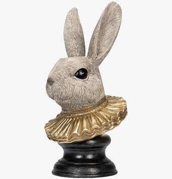 Bild av ljushållare med kaninhuvud i Art Déco stil