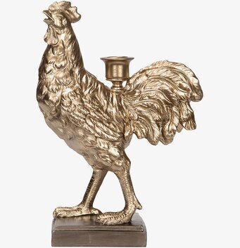 Bild på detaljerad ljusstake i form av en tupp