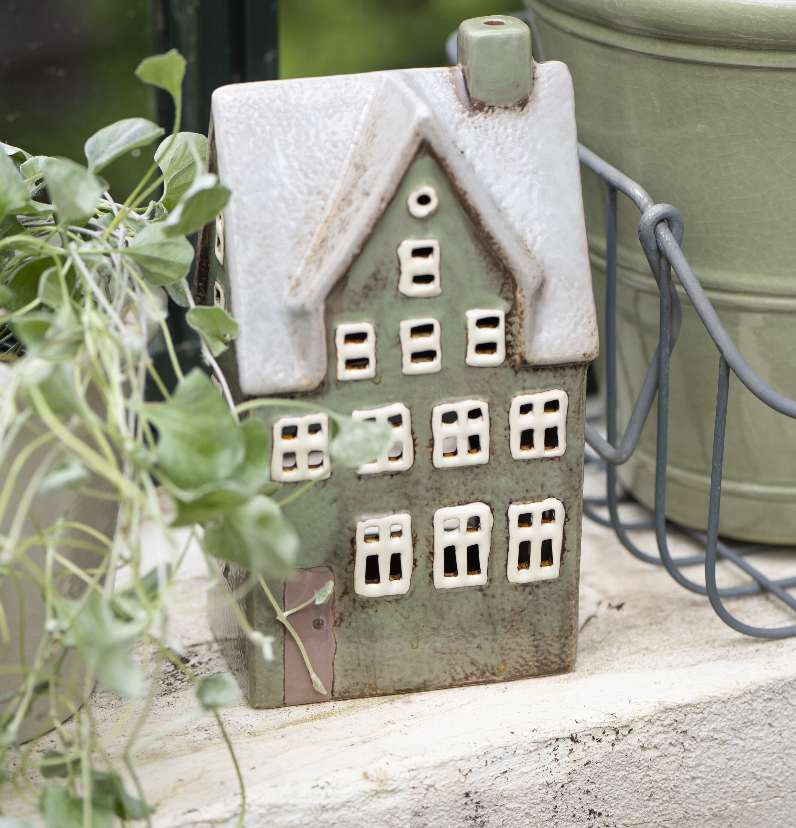 Ljuslykta Nyhavn Vindskupa Grön från IB Laursen i trädgård