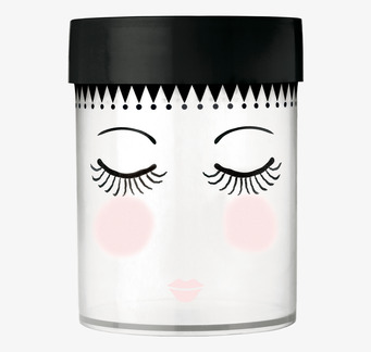 Bild av lekfull och stilren förvaringsburk med ansikte