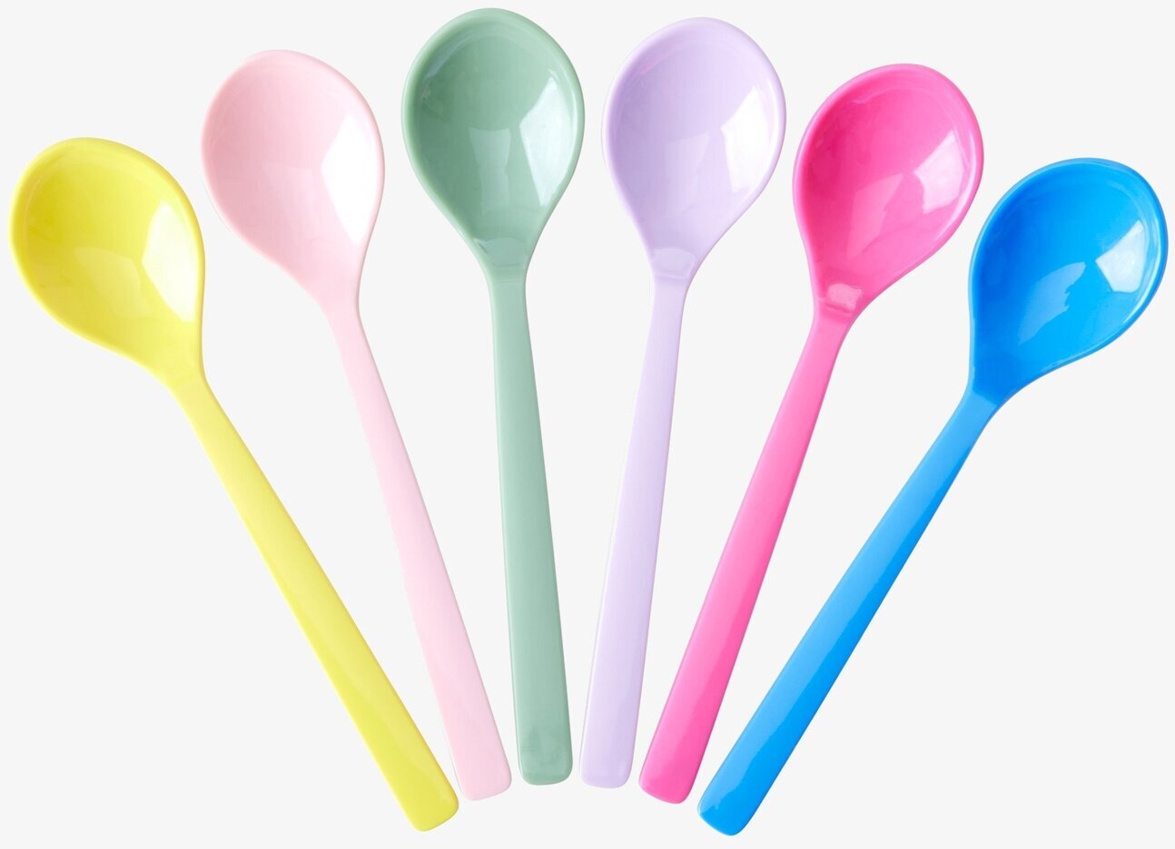 Tesked 6-pack - Flower Me Happy från Rice i olika färger