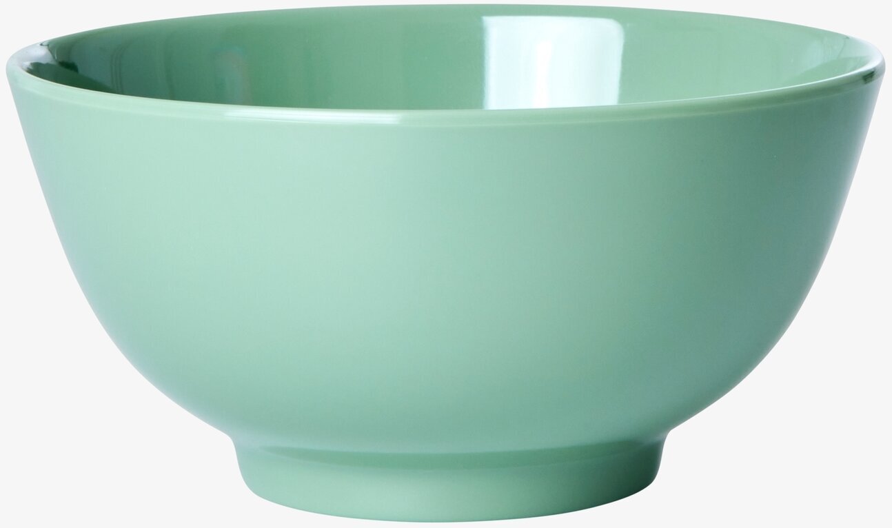 Skål Medium 6-pack - Flower Me Happy från Rice, mintgrön skål