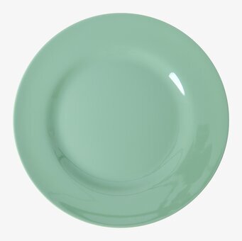 Bild av harmonisk, ljusgrön tallrik med stilren design
