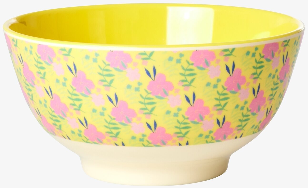 Skål Sunny Days Print från Rice med blommigt mönster