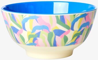 Bild av färgglad skål med livligt mönster och design