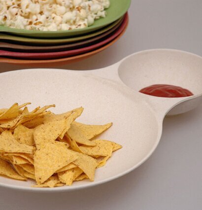 Serveringsskål dubbel från Zuperzozial med två sektioner