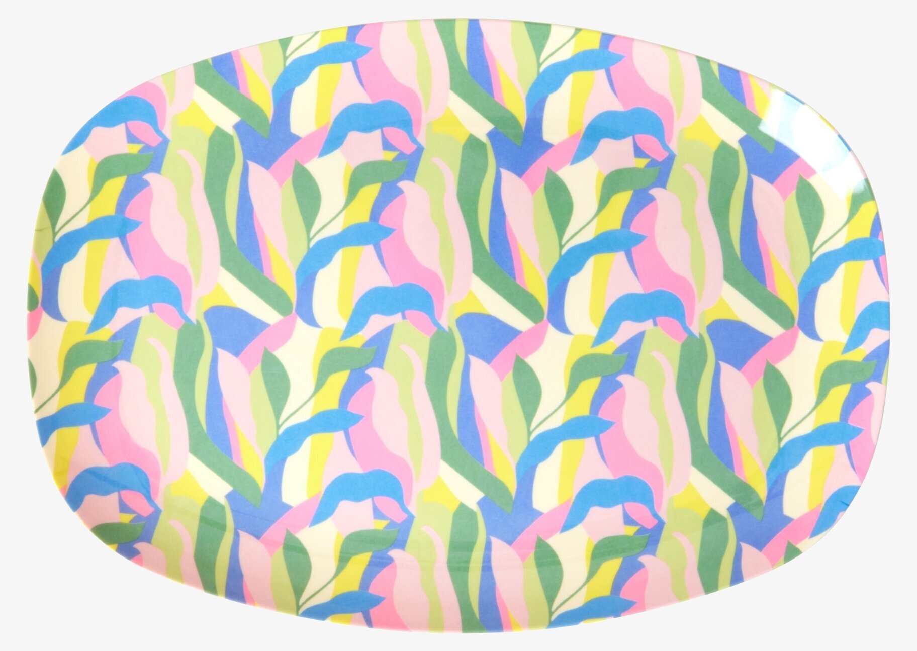 Tallrik Jungle Fever Print från Rice med livligt mönster