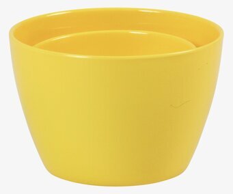 Bild på färgglada och hållbara melaminskålar i gult