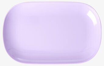 Bild av ljuvlig lavendelfärgad tallrik med stilren design