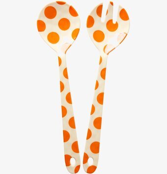 Bild av färgglada och funktionella salladsbestick