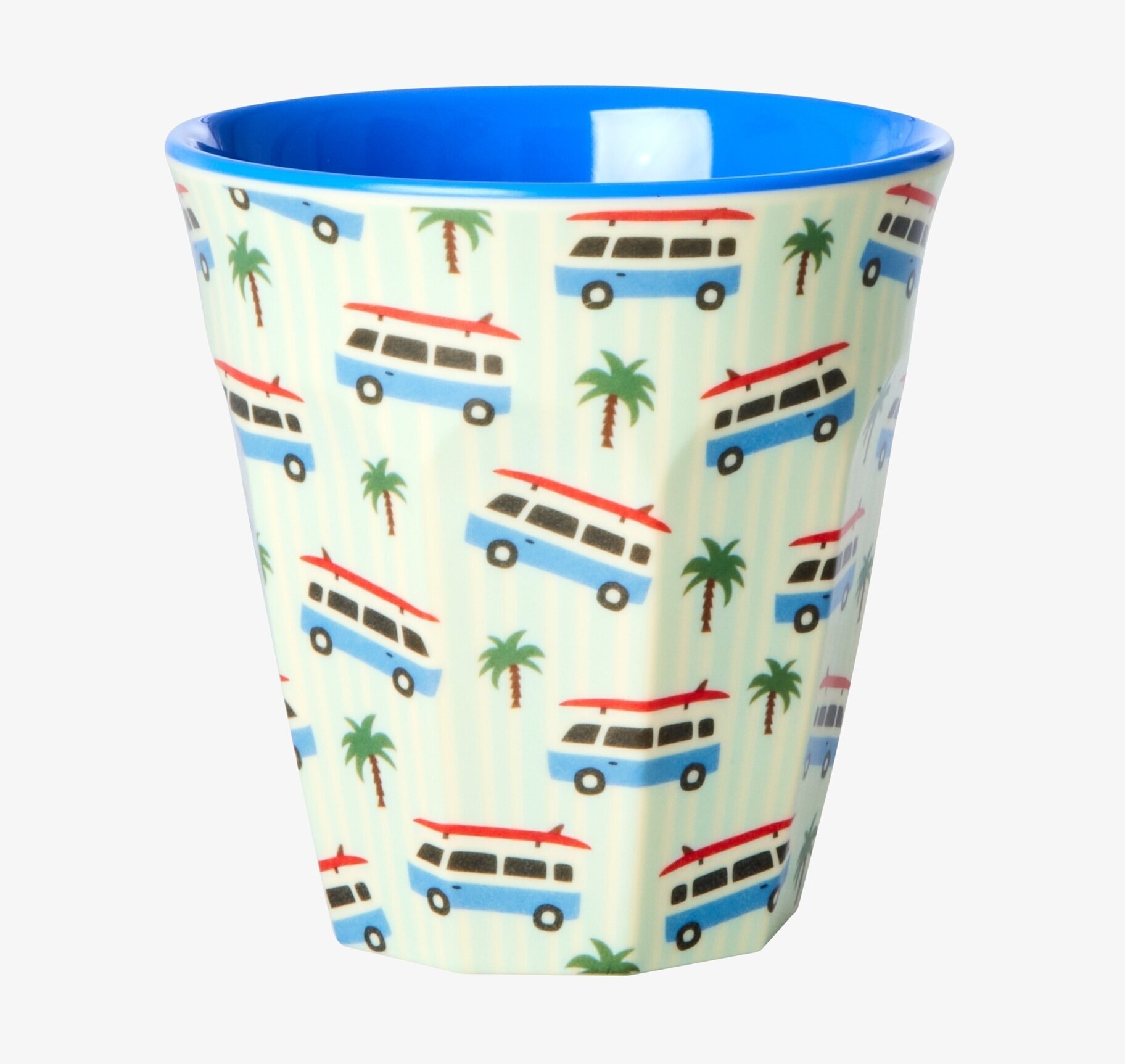 Melaminmugg Cars Print från Rice med bilar och palmer