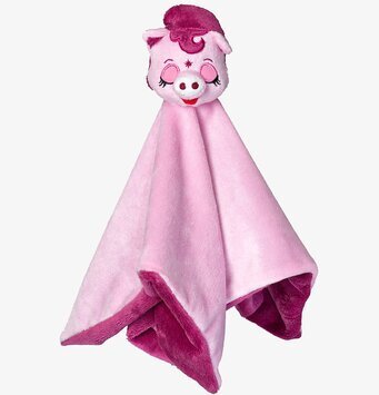 Bild av charmig och fantasifull snuttefilt i rosa toner