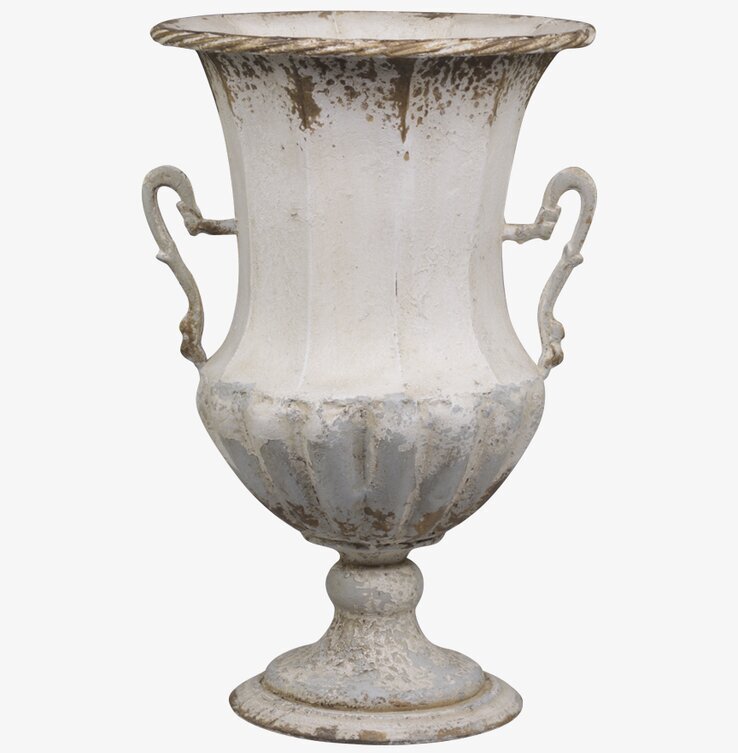 Bild av stor fransk kruka med rustik och antik stil