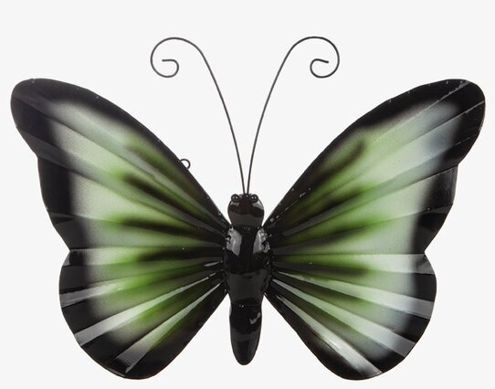 Fjäril Vägg Hamrad Plåt från Different Design på en vägg