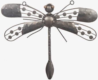 Bild av dekorativ väggprydnad i form av trollslända