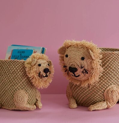 Bild av unika lejonformade förvaringskorgar