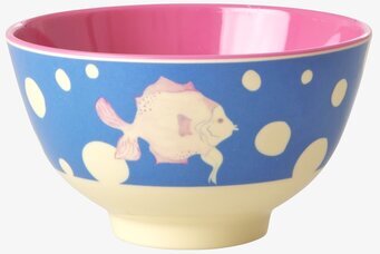 Foto av färgglad skål med unik design och mönster