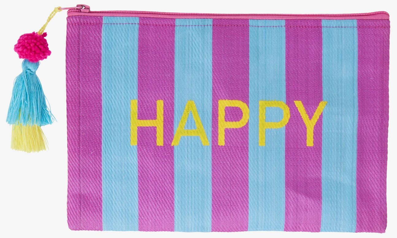 Liten Väska Happy Blå/Lila från Rice med färgglada ränder