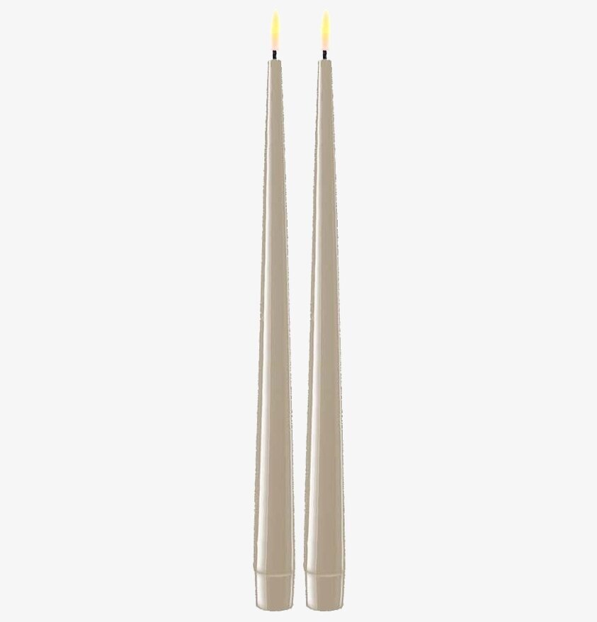 Middagsljus Sand LED 2-Pack 28 cm från Deluxe Homeart