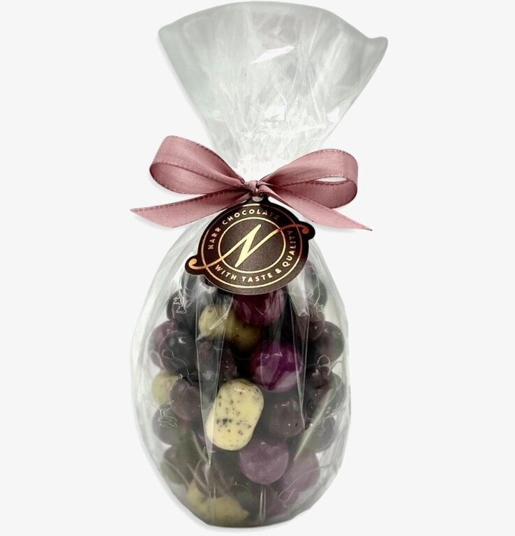 Påskägg Lakrits från Narr Chocolate i elegant förpackning