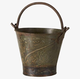 Bild av vintage hink med rustik charm och patina