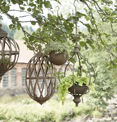 Bild av eleganta hängampelsystem i naturlig miljö