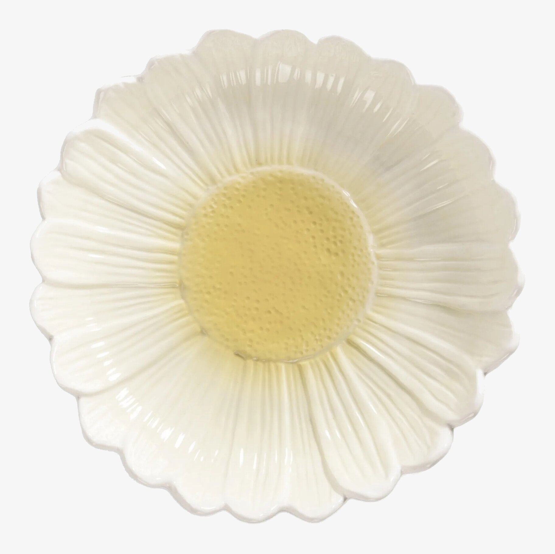 Djupt Fat Dagny Vit Ø27 cm från Sagaform med blommig design