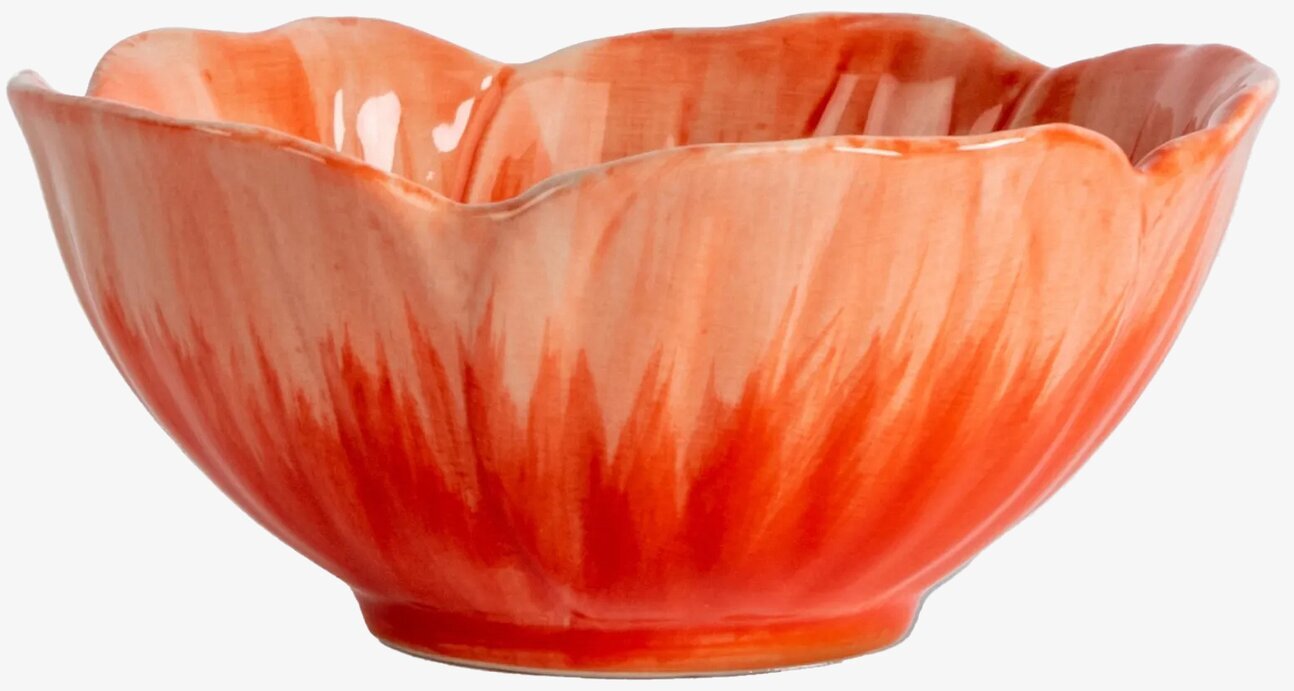 Skål Poppy Röd från By ON i keramik med ombre-effekt