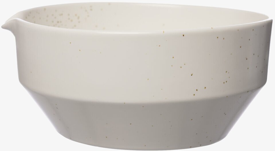 Spillkum Naturvit Ø23 cm - Ernst, keramikskål med hällpip