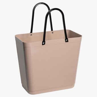 Bild av stilren och praktisk väska i nougatfärg