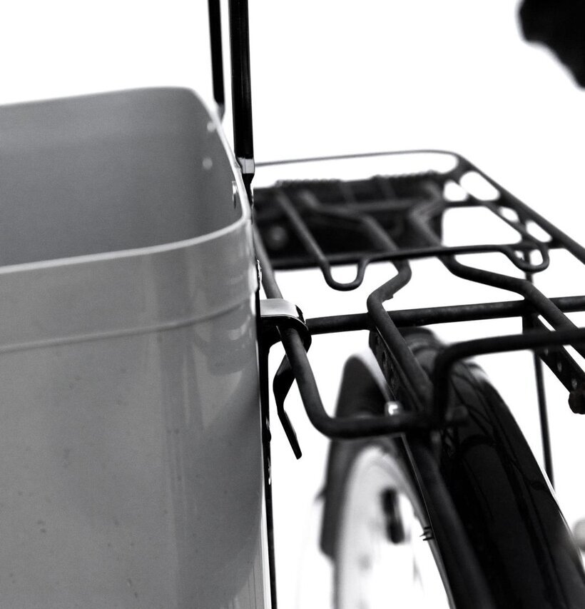 Väska Hög Hinza Nougat Med Cykelfäste från Hinza monterad