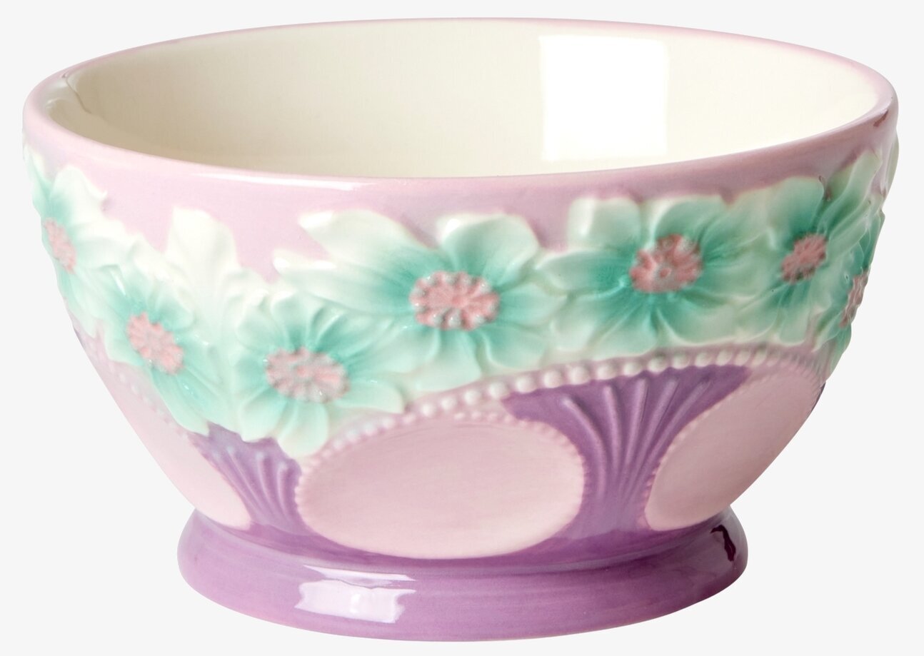 Liten Skål Keramik Lavender Flower Design från Rice