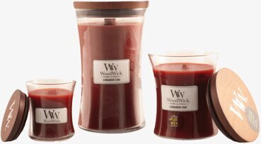 WoodWick Cinnamon Chai doftljus i tre olika storlekar