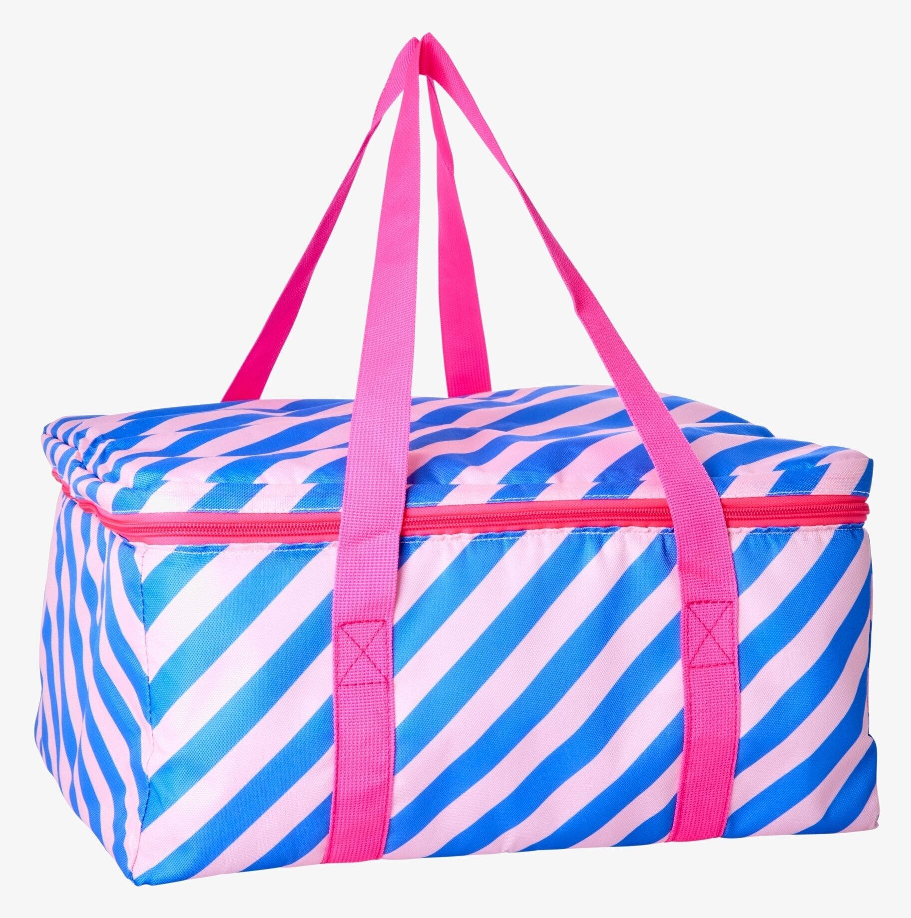 Kylväska Pink/Blue Striped Print från Rice, randig, rosa/blå