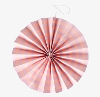 Bild av rosa pappersdekoration med stjärnmönster